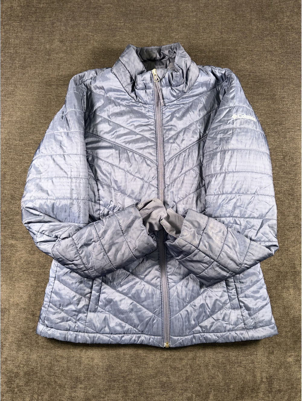 Columbia Women's Omni-Heat Quilted Jacket Medium Blue
